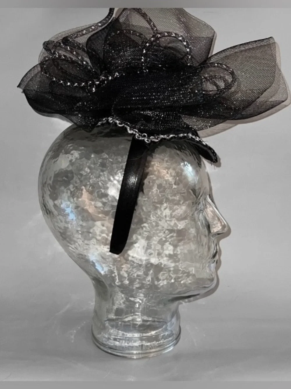 NEW Black Vampire Gothic Style Fascinator Headband/Hat
